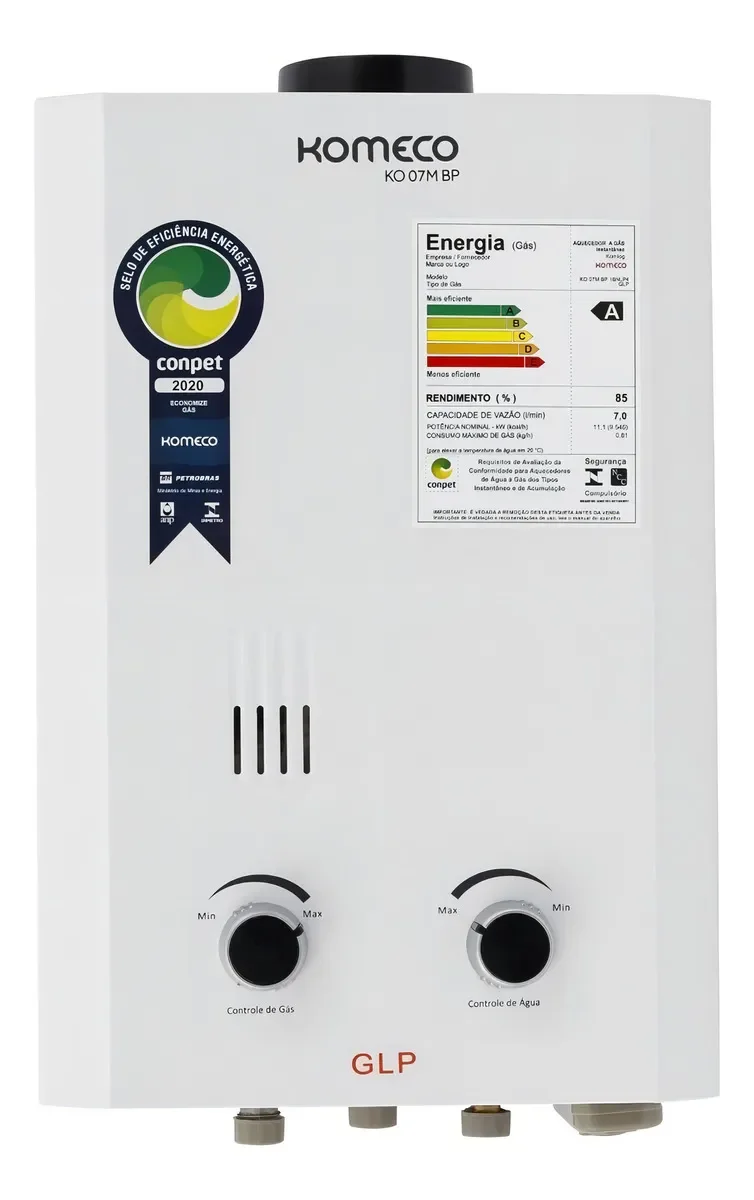 Aquecedor a Gás Komeco Slim KO-07M — Conforto Escolhido a Dedo