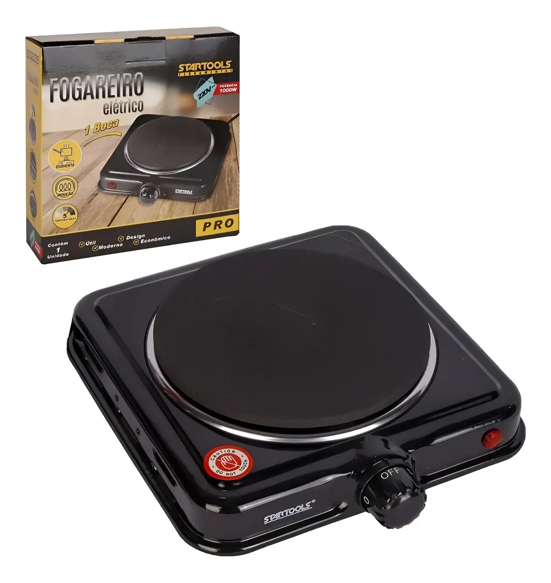 Fogareiro Elétrico Portátil Startools 1 Boca – Praticidade para Sua Vanlife