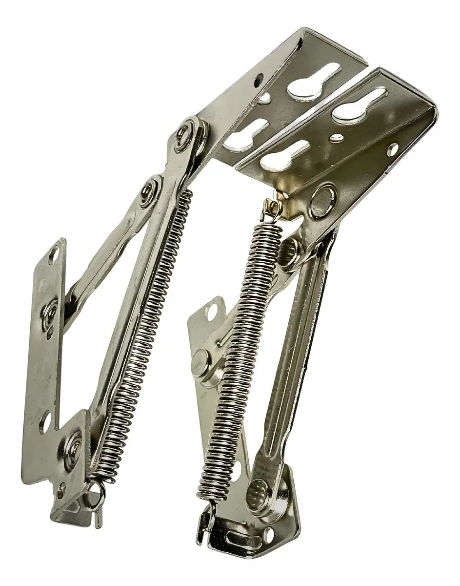 Kit 3 Pares de Dobradiças Lift com Mola para Armários Aéreos de Van, Motorhome e Móveis