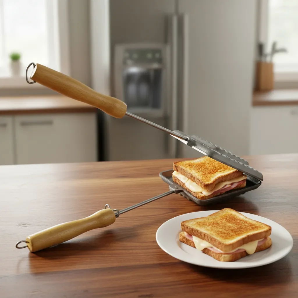 Tostadeira e Sanduicheira Manual Baurutex – Alumínio Fundido