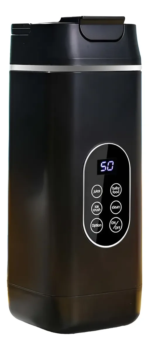 Liquidificador Portátil Recarregável USB com 12 Lâminas – 420 ml