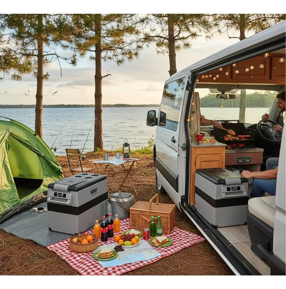 Geladeira Portátil Quadrivolt 50L 12V/24V/127V/220V – HENT Automotivos