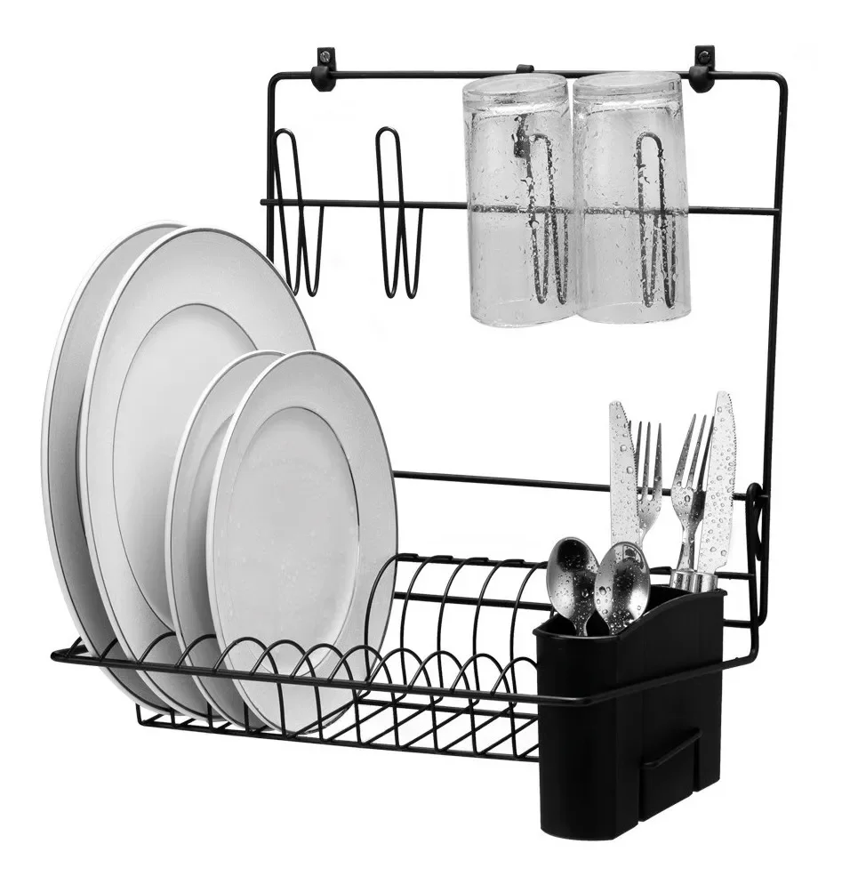 Escorredor de Pratos Dobrável de Parede – Cozinha Compacta