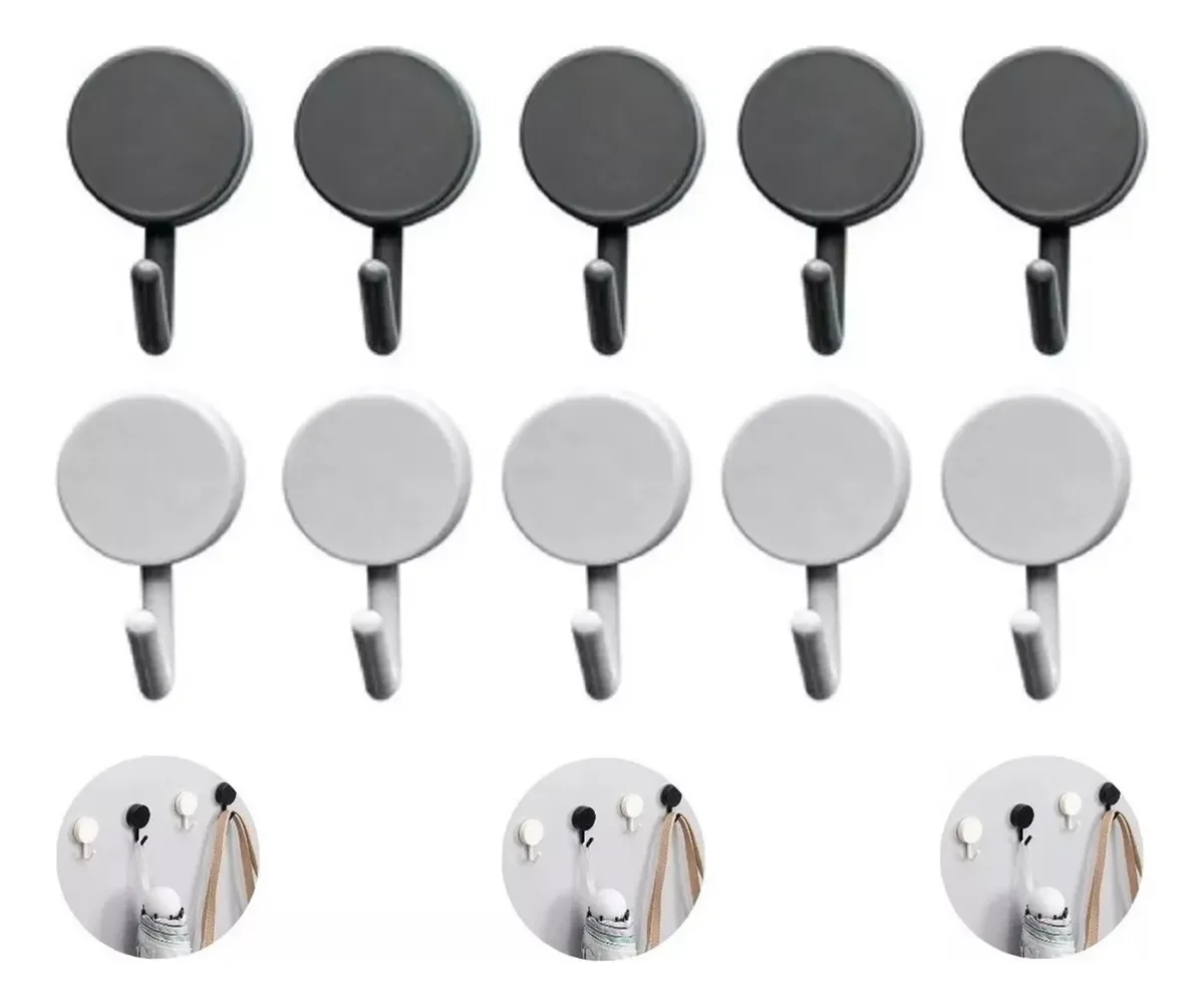 Ganchos Adesivos Multiuso – Organização da Cozinha Sem Furadeira