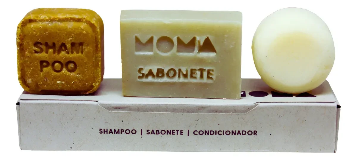 Kit Higiene Sólido para Viagem Moma – Leve, Compacto e Sustentável