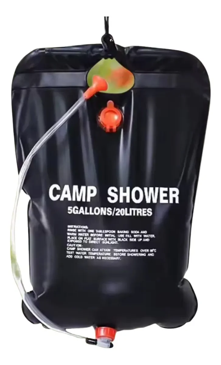 Chuveiro Portátil Solar 20 Litros – Sem Bateria e Sem Energia Elétrica