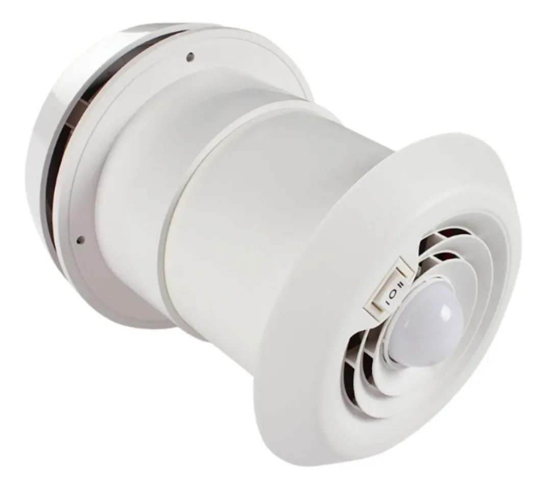 Exaustor de Teto Chaminé 12V com Luz para Motorhome, Trailer e Banheiro