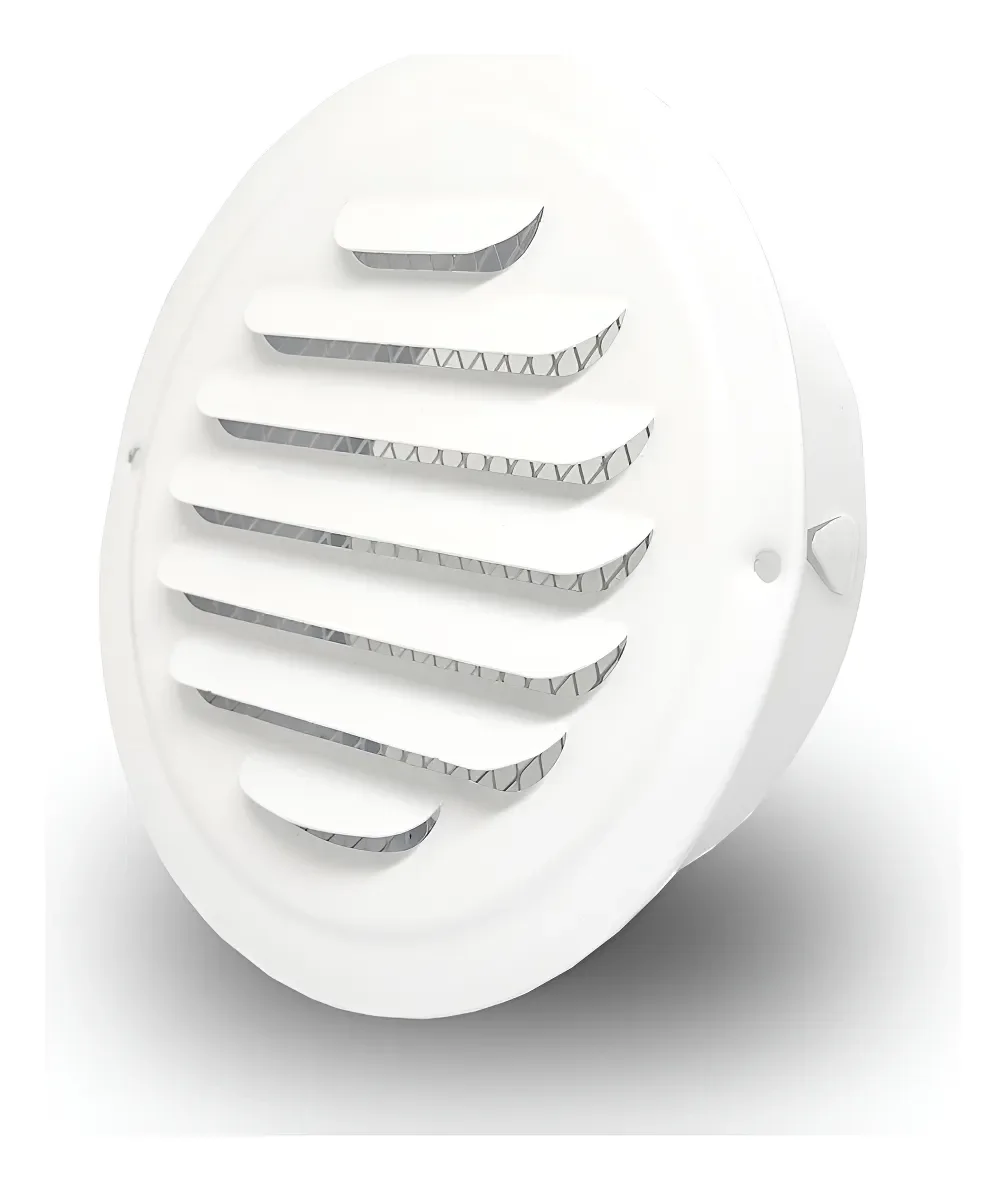 Grade/Grelha de Ventilação em Aço Inox 150mm com Tela – Acabamento Profissional para Van e Motorhome