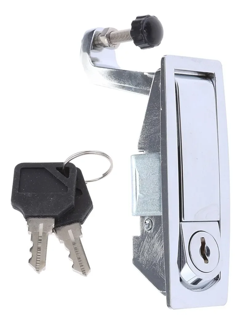 Fechadura Cromada para Bagageiro e Móveis – Motorhome e Trailer
