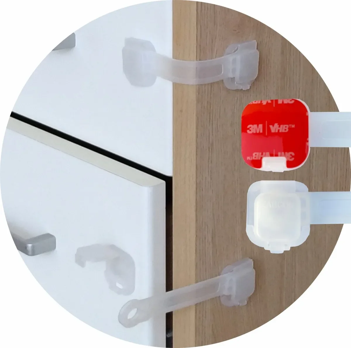 Kit com 10 Travas de Segurança para Gavetas e Armários – Motorhome e Van