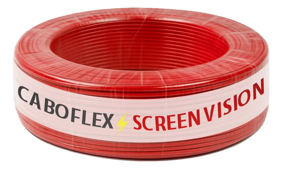 Cabo Flexível Elétrico 4mm² Vermelho 750V – Rolo com 50 Metros