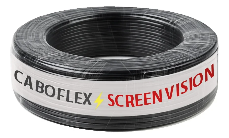 Cabo Flexível Elétrico 4mm² Preto 750V – Rolo com 50 Metros