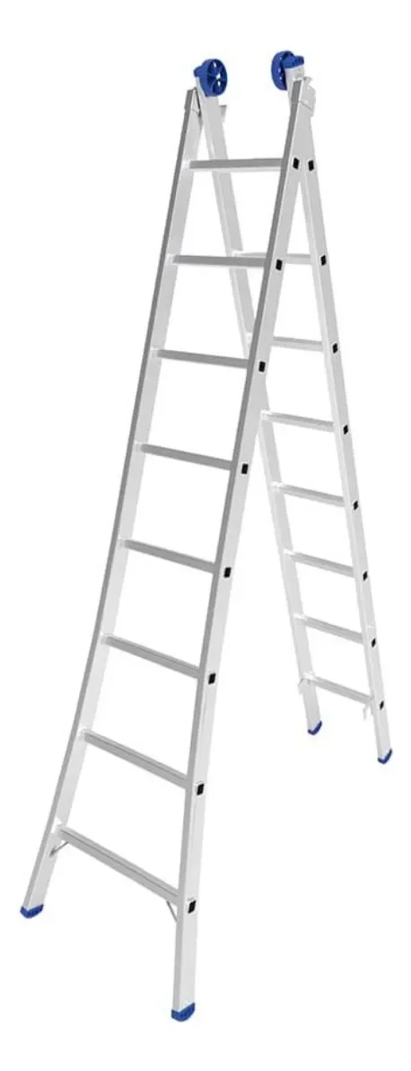 Escada Extensiva de Alumínio Mor 2x8 – Até 4,21m