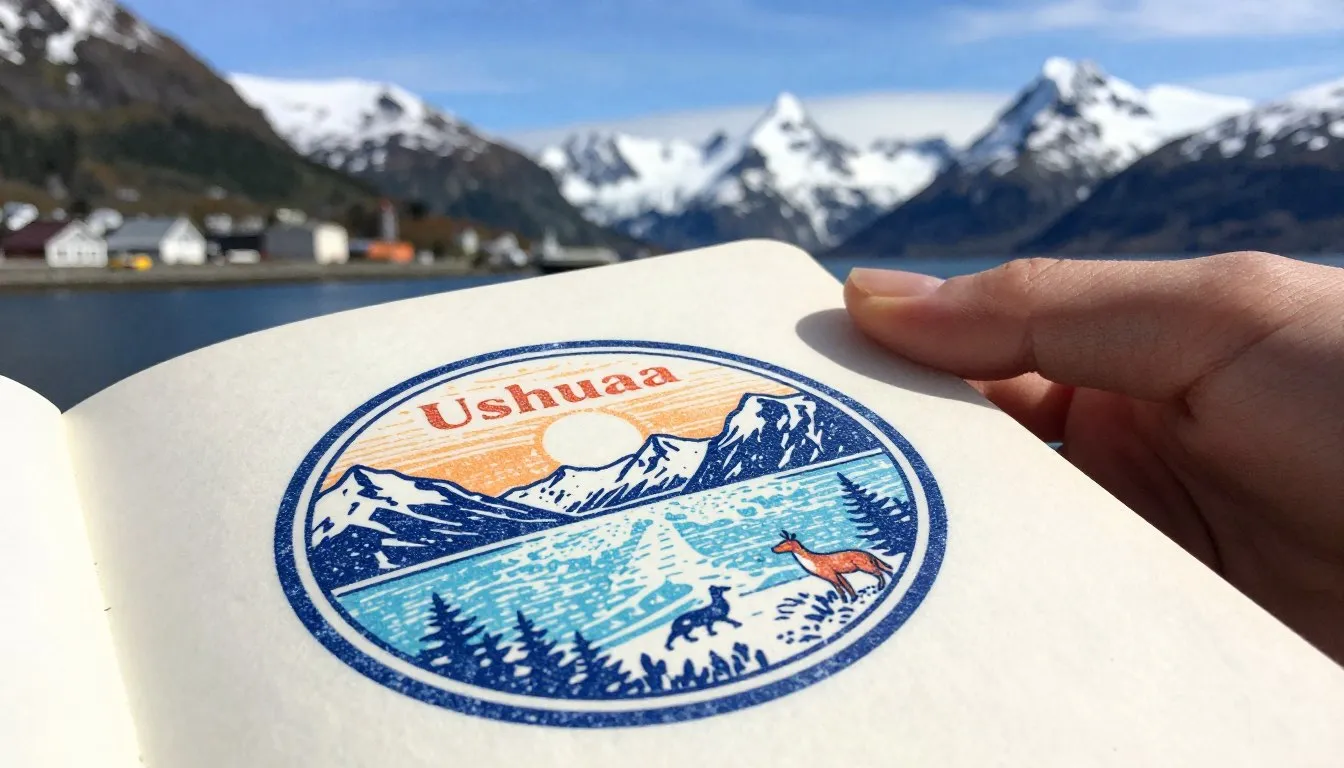 Imagem relacionada a Conhece os lendários carimbos Ushuaia-Alasca que se completam?